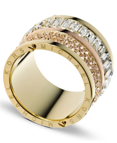 michael kors gold tone ring|michael kors ring price.